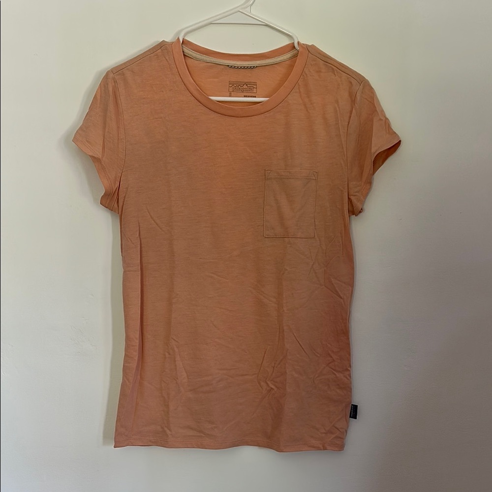 Patagonia Light Pink Short Sleeve Tee